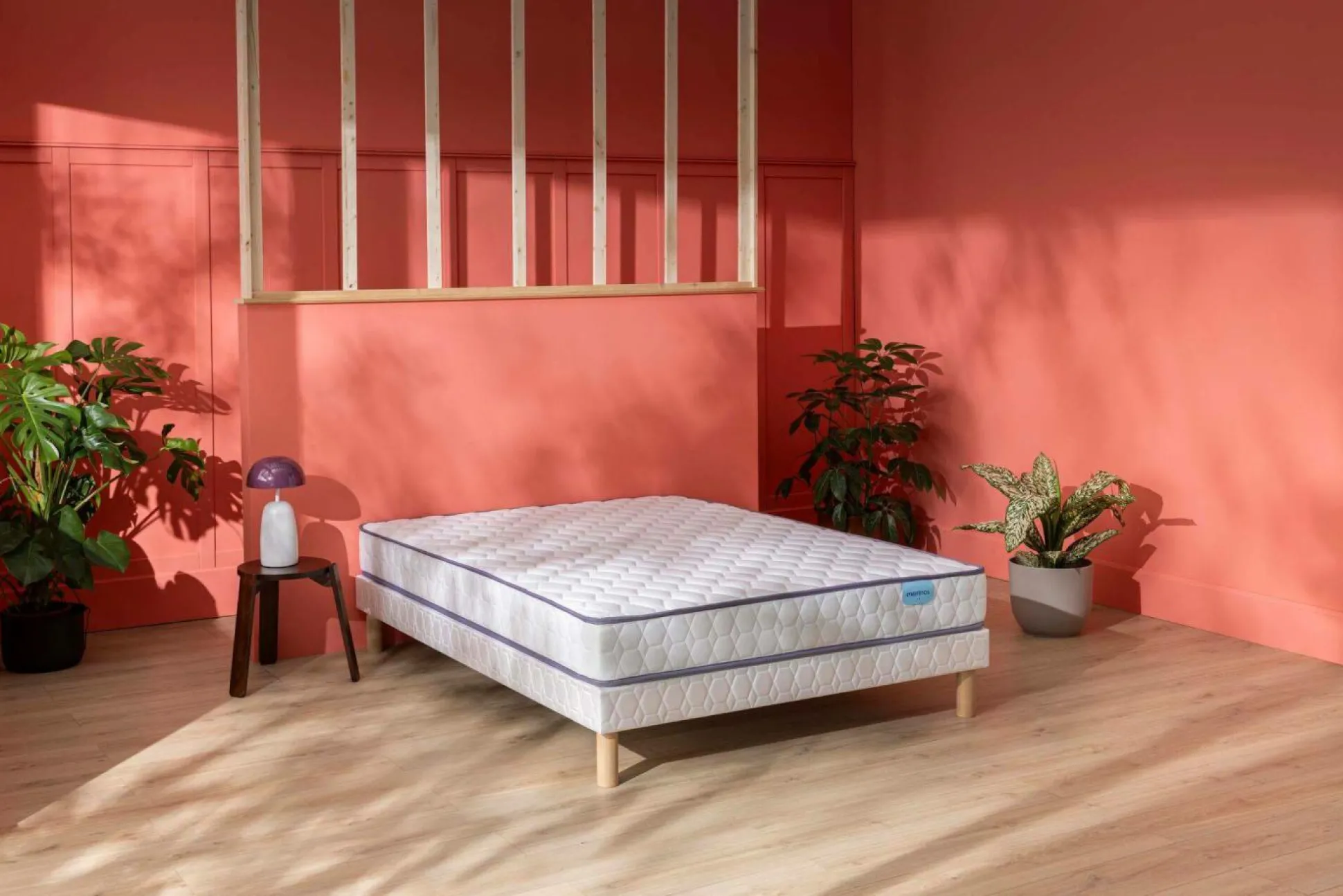 MERINOS Matelas ressorts ensachés 21 cm Natty - 140 x 190 cm