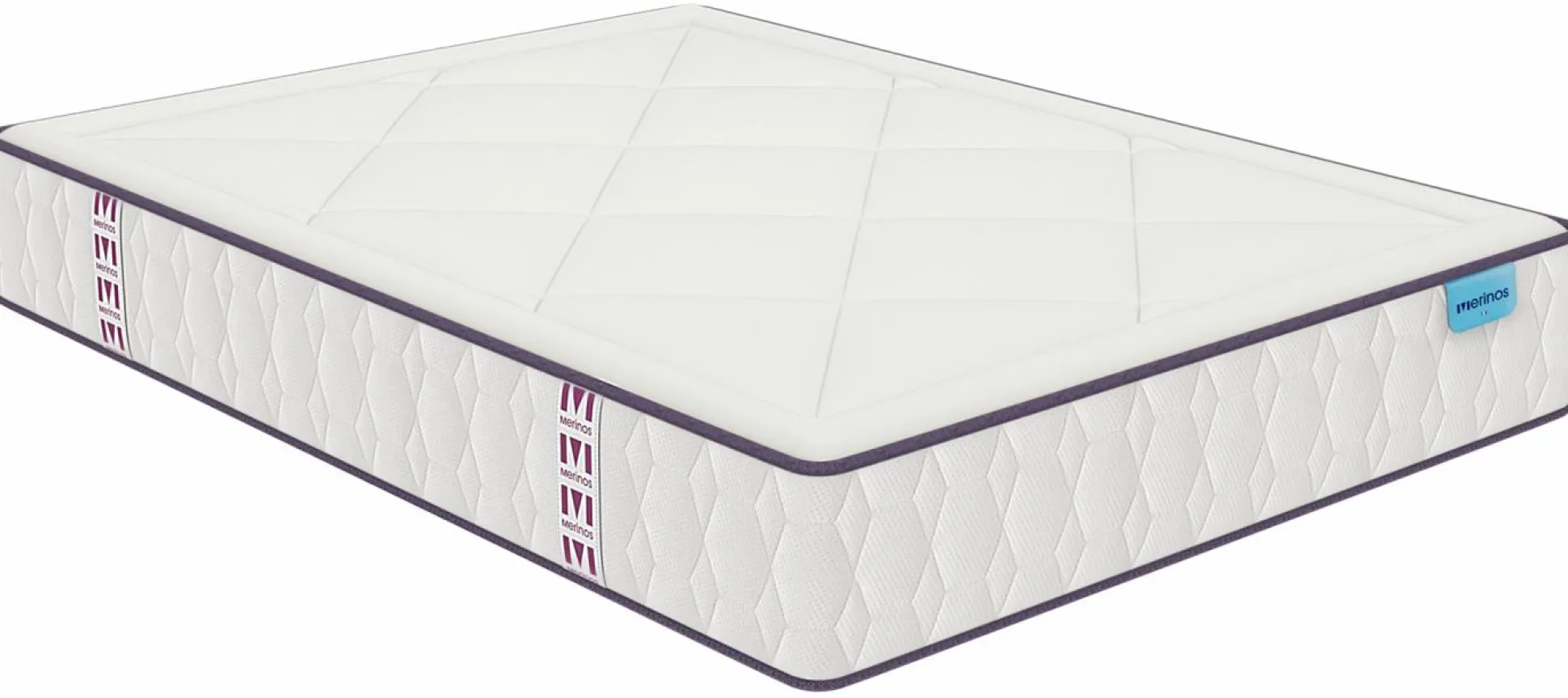 MERINOS Matelas ressorts ensachés 24 cm Full Bed - 120 x 190 cm