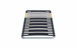 MERINOS Sommier cadre métal à lattes 3 zones 4 cm - 90 x 190 cm