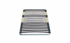 MERINOS Sommier cadre métal à lattes 5 zones 4 cm - 90 x 200 cm