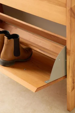 Meuble à chaussures bois massif 3 tiroirs Cyriel - Hêtre Massif