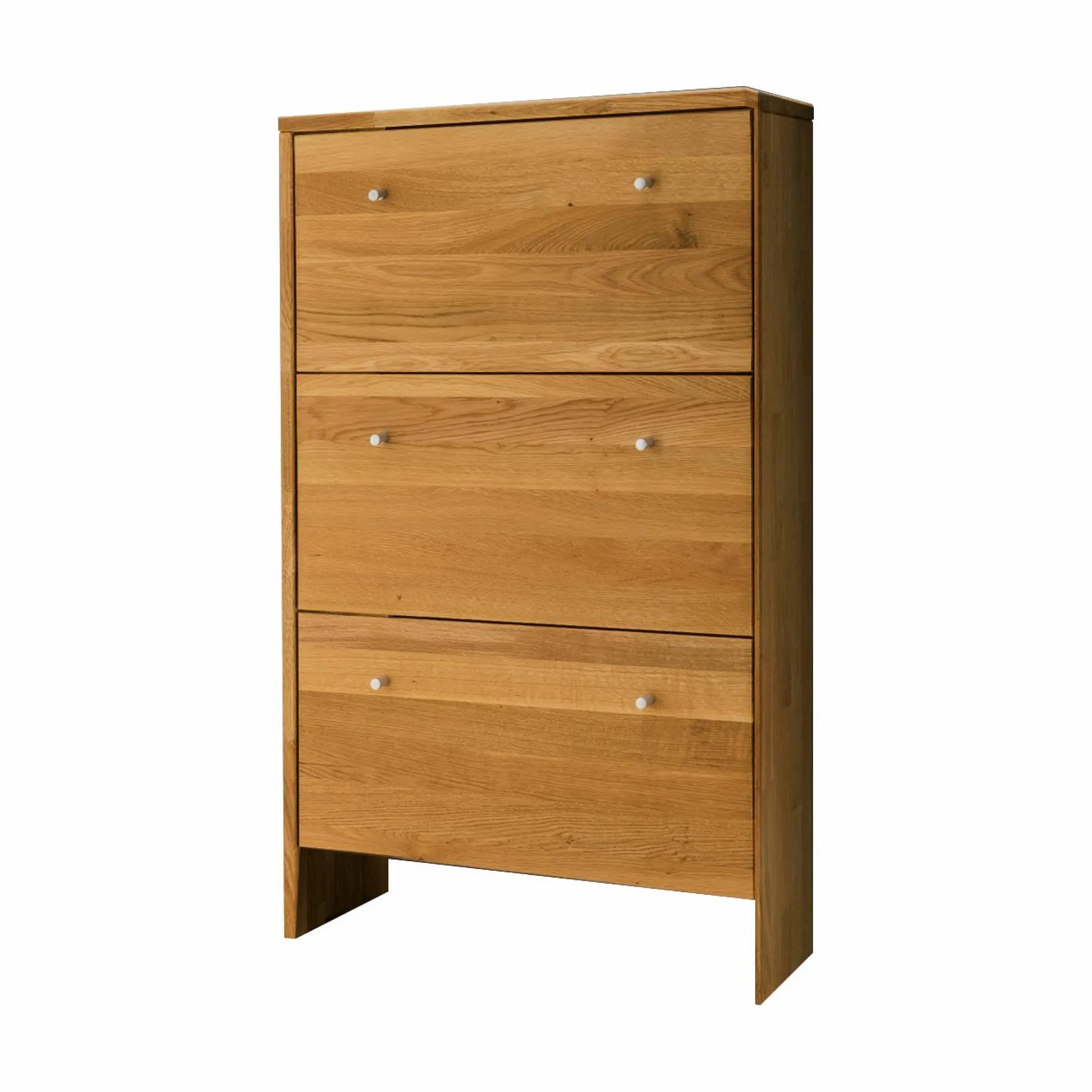 Meuble à chaussures en chêne massif Cyriel