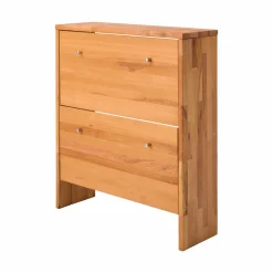 Meuble à chaussures en hêtre massif Cyriel