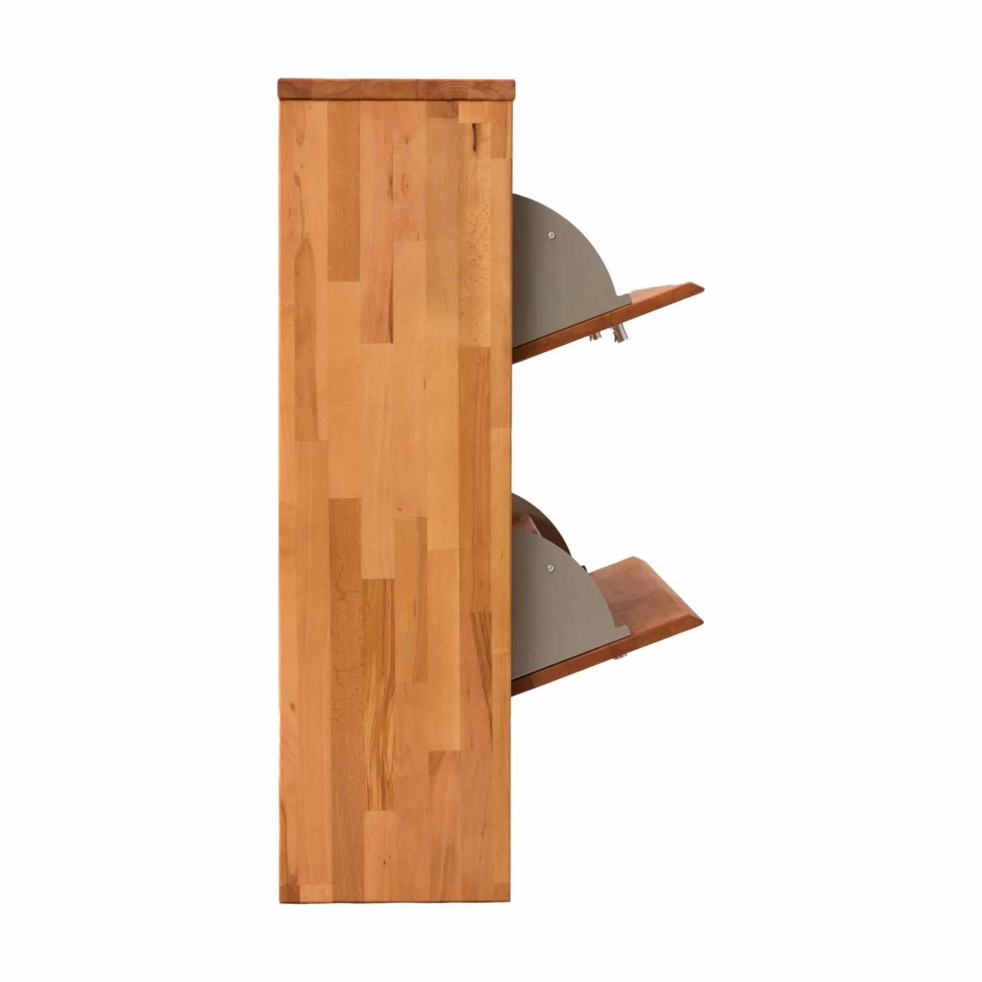 Meuble à chaussures en hêtre massif Cyriel