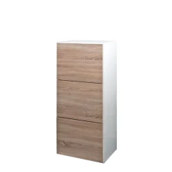 Meuble à chaussures Morance - Blanc/Chêne Naturel