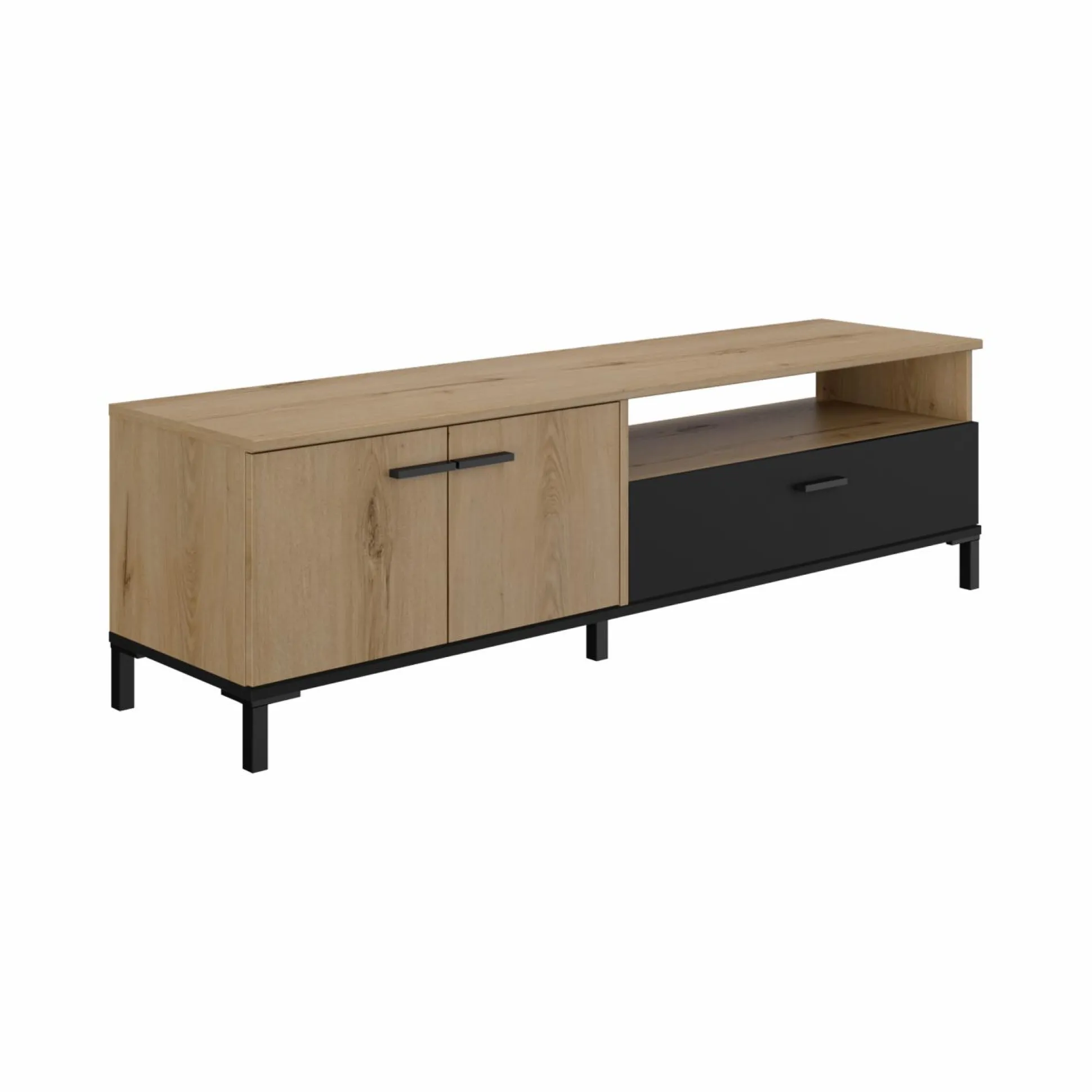 Meuble TV 2 portes 1 tiroir Germain