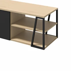 Meuble TV Albi 190 - Chêne/Noir