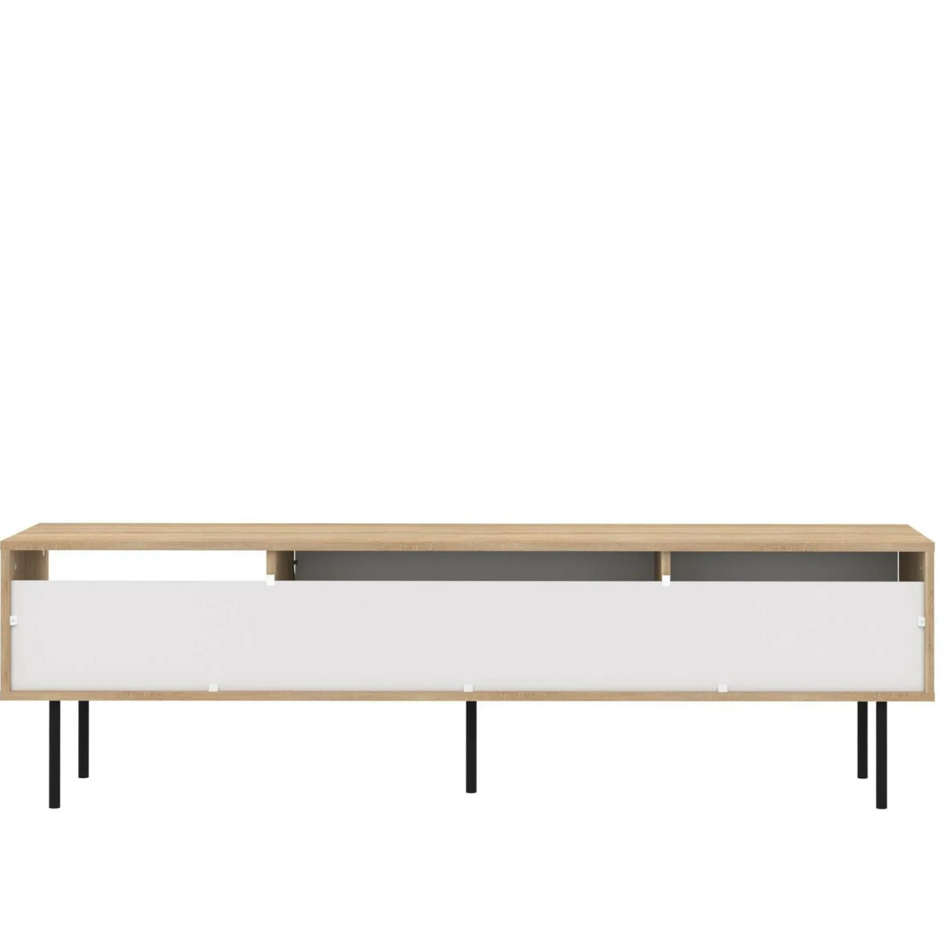 Meuble TV Ampère - Chêne/Blanc