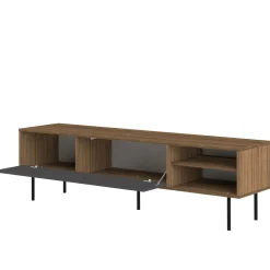 Meuble TV Ampère - Noyer/Gris