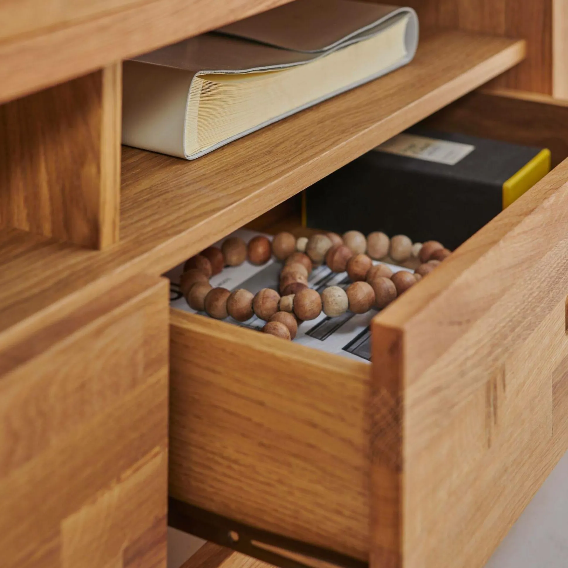 Meuble TV chêne massif Luminescence