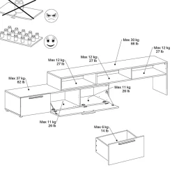 Meuble TV modulable Pino