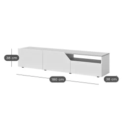 Meuble TV Verone - Chêne/Blanc