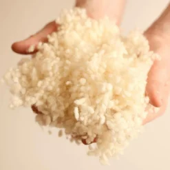 MILLE OREILLERS Oreiller ferme en laine vierge biologique - 50 x 70 cm