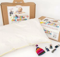 MILLE OREILLERS Oreiller des enfants moelleux en laine vierge - 40 x 60 cm