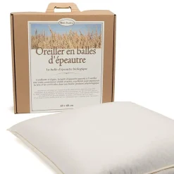 MILLE OREILLERS Oreiller ferme d'épeautre biologique - 60 x 60 cm
