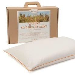 MILLE OREILLERS Oreiller ferme en millet biologique - 50 x 70 cm