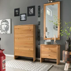 Miroir en chêne massif Cyriel