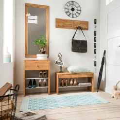 Miroir en chêne massif Cyriel