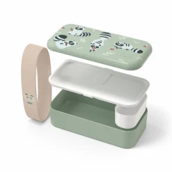 MONBENTO Lunchbox enfant Foodie - Vert Raccoon