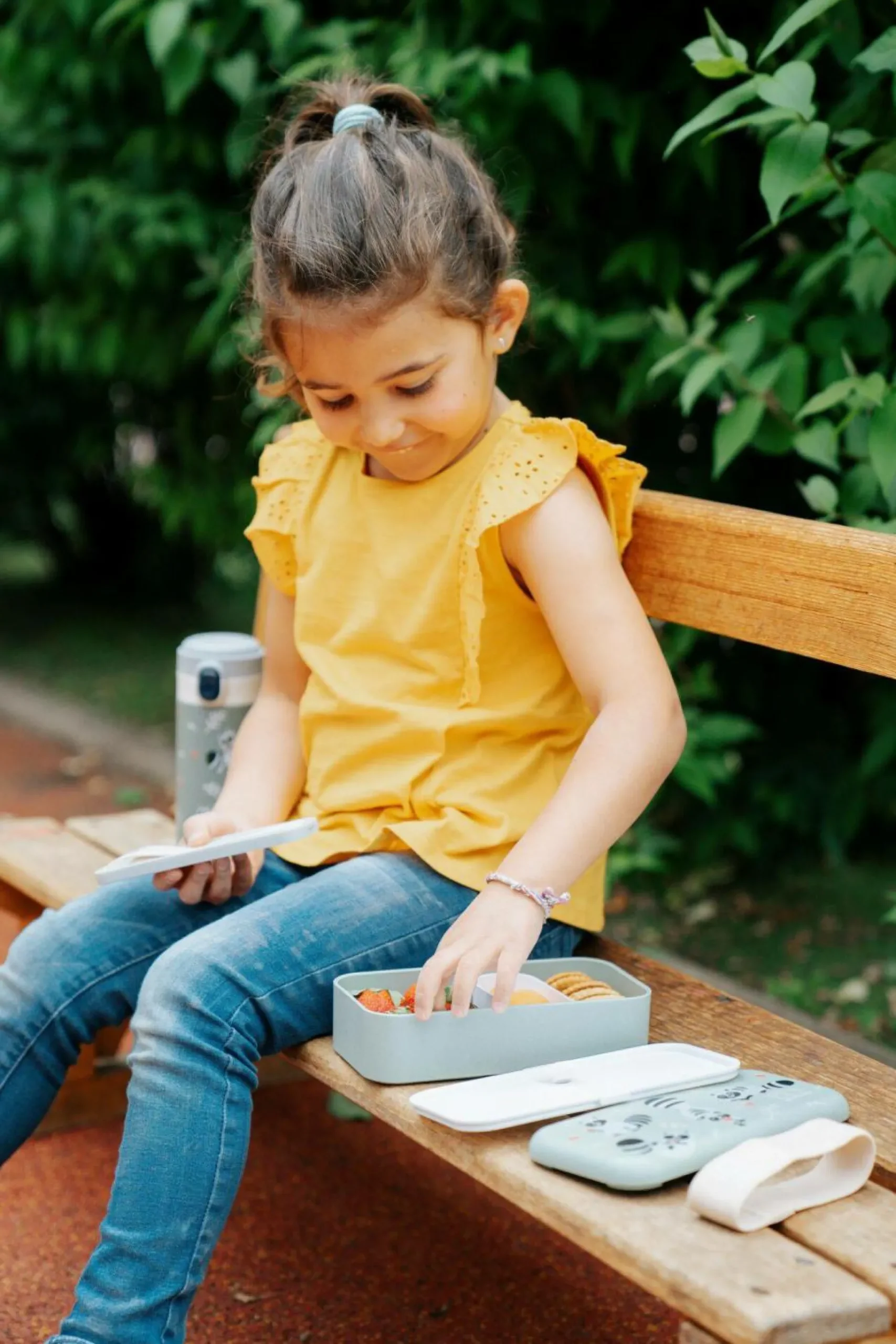 MONBENTO Lunchbox enfant Foodie - Vert Raccoon