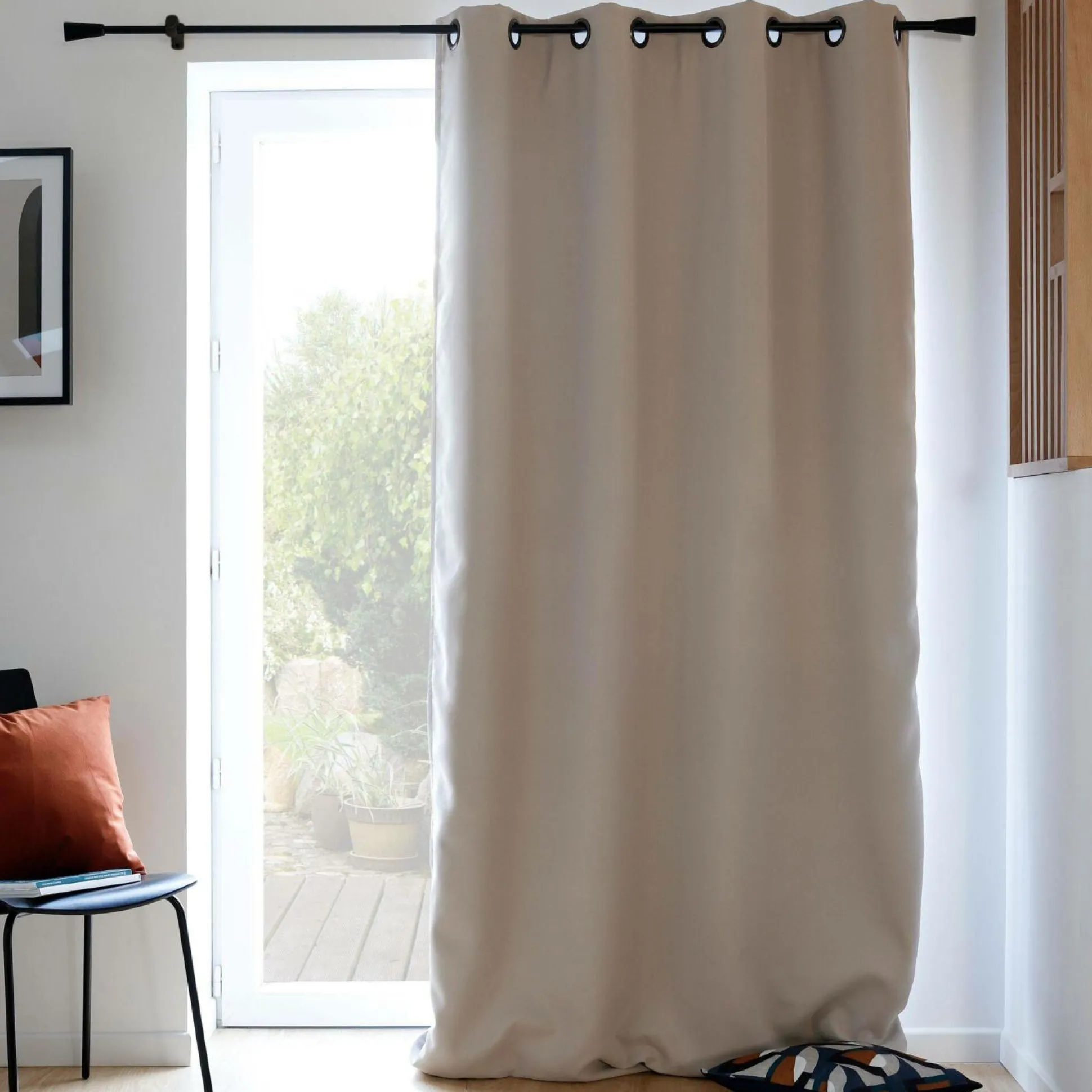 MOONDREAM Rideau 3 en 1 phonique thermique occultant Marius - Galet