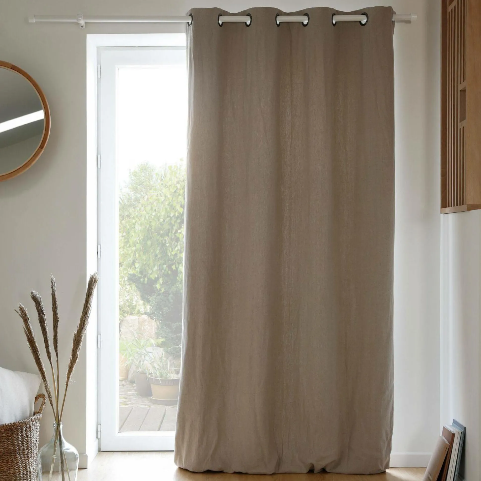 MOONDREAM Rideau thermique en lin Colin - Ficelle