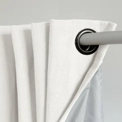 MOONDREAM Rideau thermique en lin Colin - Blanc