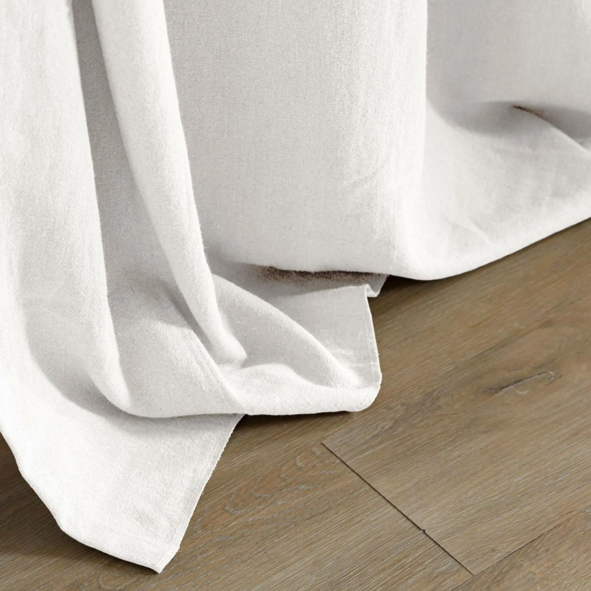 MOONDREAM Rideau thermique en lin Colin - Blanc