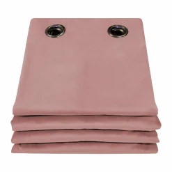 MOONDREAM Rideau velours 3 en 1 phonique thermique occultant Marilou - Vieux rose