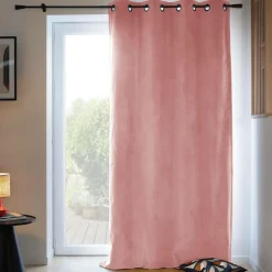 MOONDREAM Rideau velours 3 en 1 phonique thermique occultant Marilou - Vieux rose