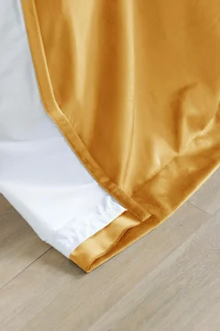 MOONDREAM Rideau velours 3 en 1 phonique thermique occultant Marilou - Ocre