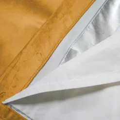 MOONDREAM Rideau velours 3 en 1 phonique thermique occultant Marilou - Ocre