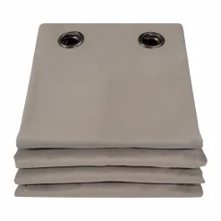 MOONDREAM Rideau velours 3 en 1 phonique thermique occultant Marilou - Taupe