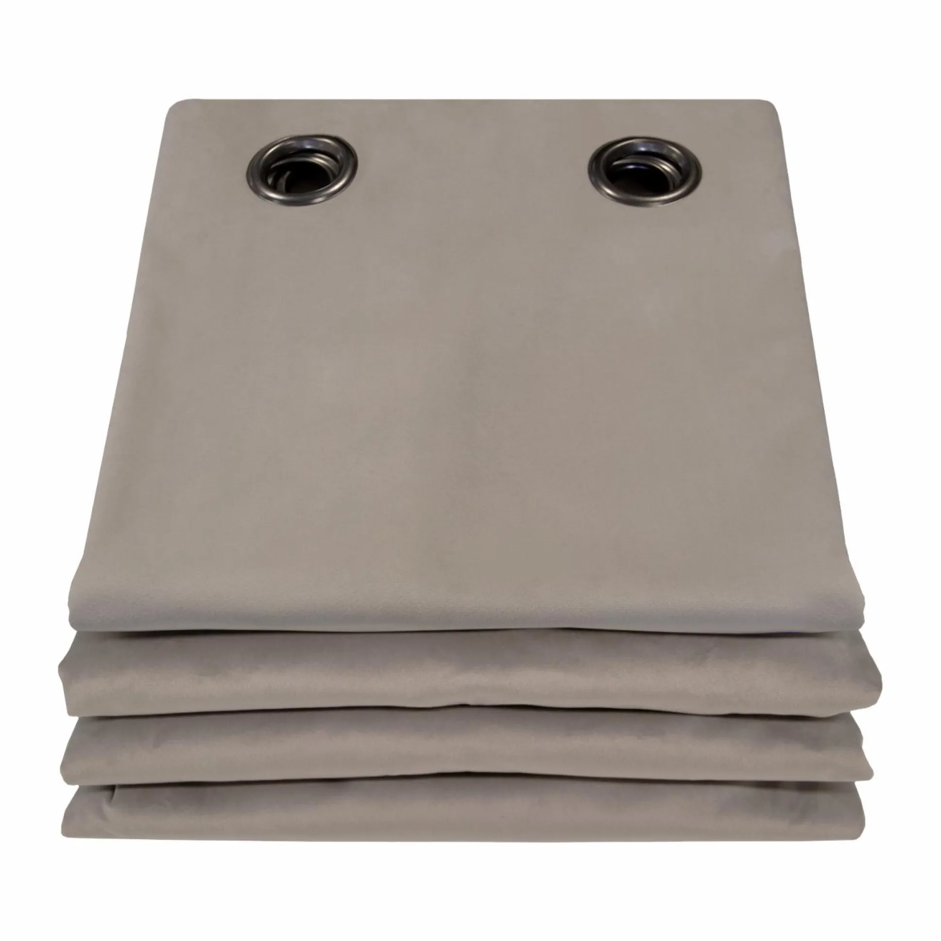 MOONDREAM Rideau velours 3 en 1 phonique thermique occultant Marilou - Taupe