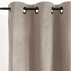 MOONDREAM Rideau velours 3 en 1 phonique thermique occultant Marilou - Taupe