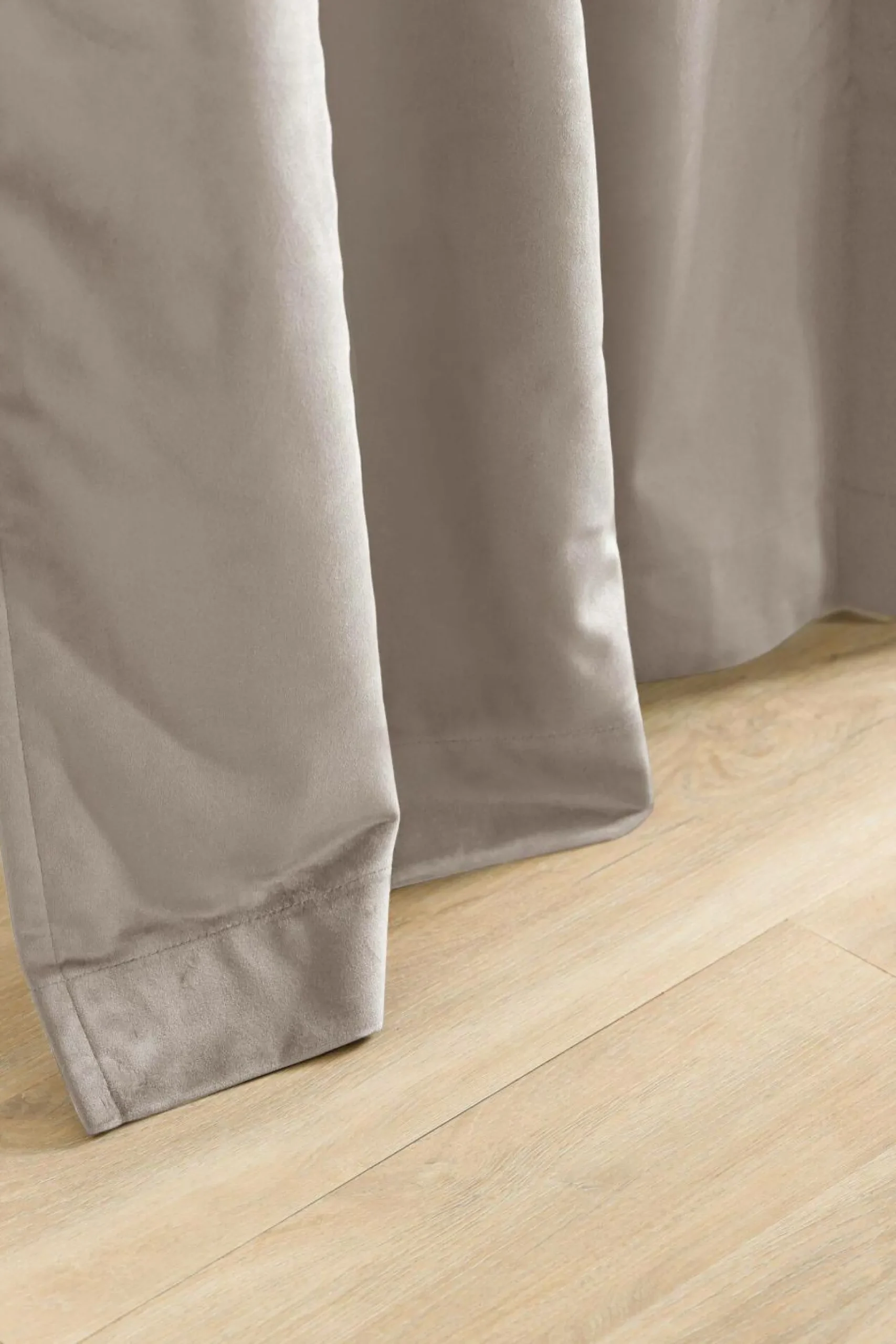 MOONDREAM Rideau velours 3 en 1 phonique thermique occultant Marilou - Taupe