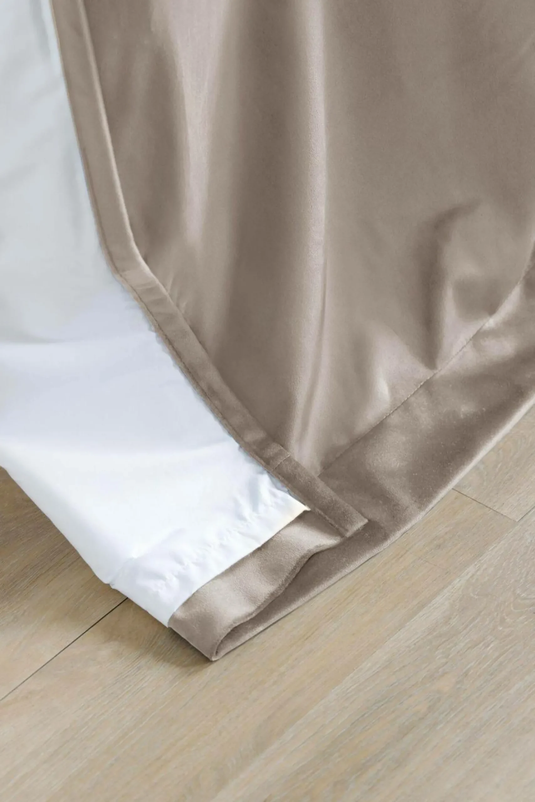 MOONDREAM Rideau velours 3 en 1 phonique thermique occultant Marilou - Taupe