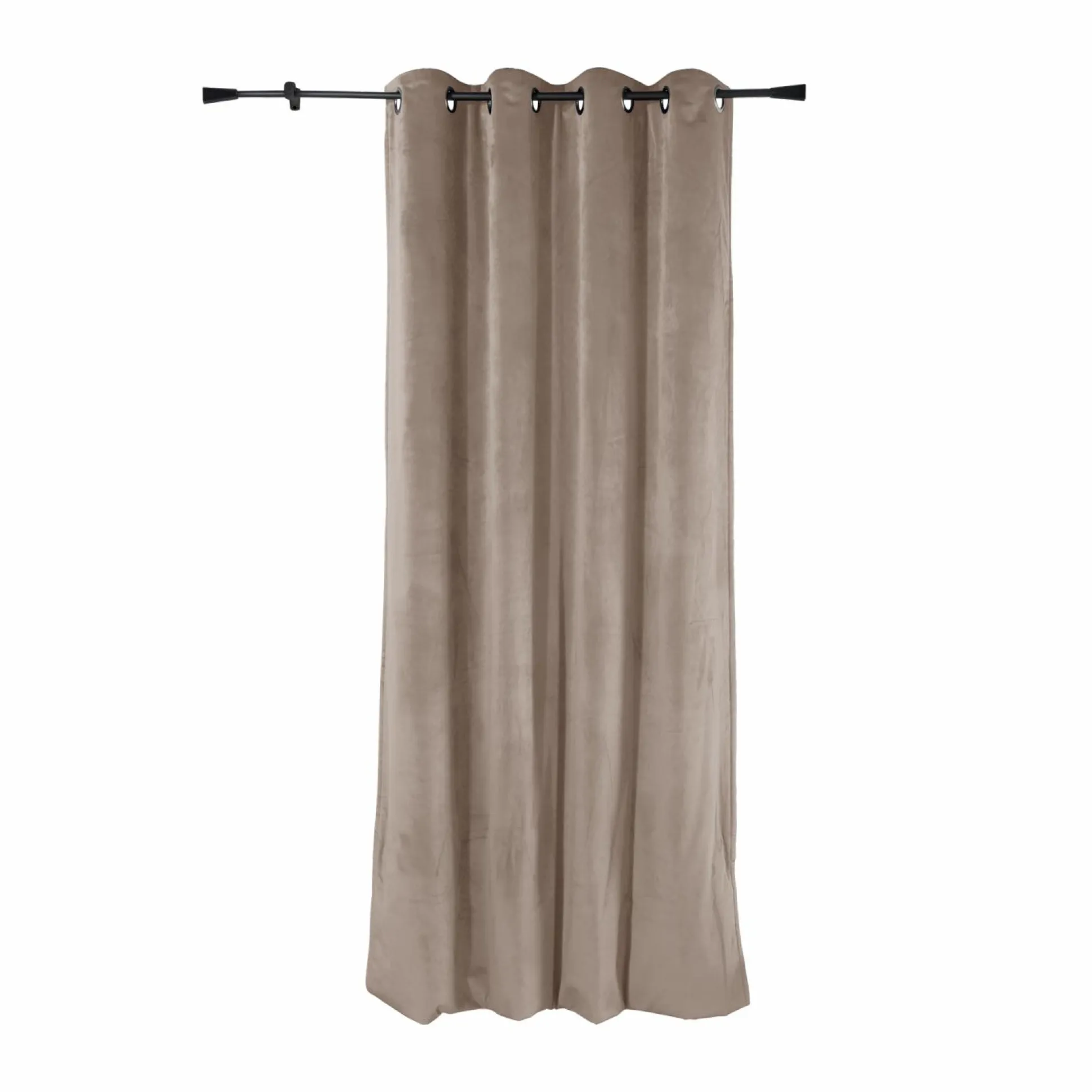 MOONDREAM Rideau velours 3 en 1 phonique thermique occultant Marilou - Taupe