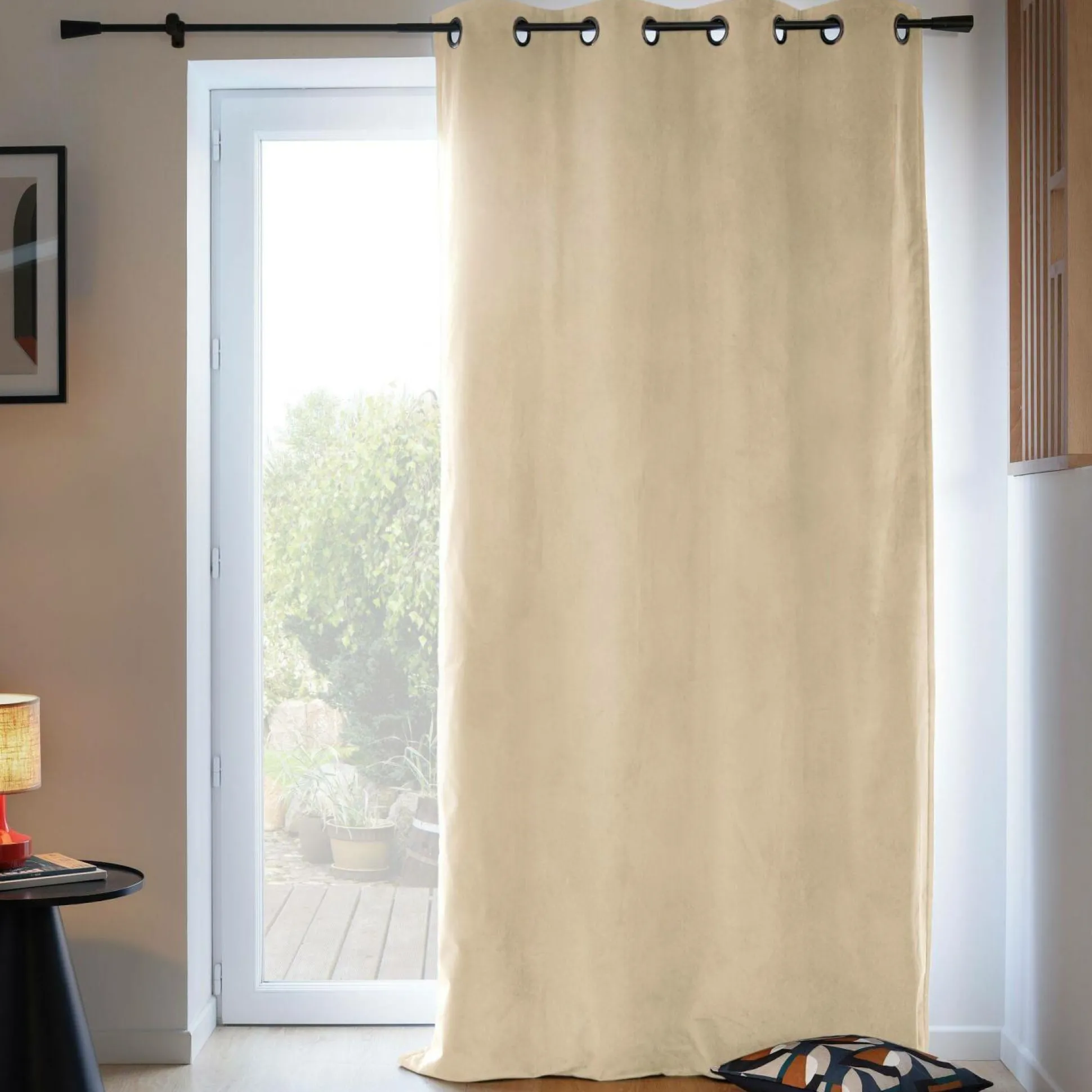 MOONDREAM Rideau velours 3 en 1 phonique thermique occultant Marilou - Darjeling