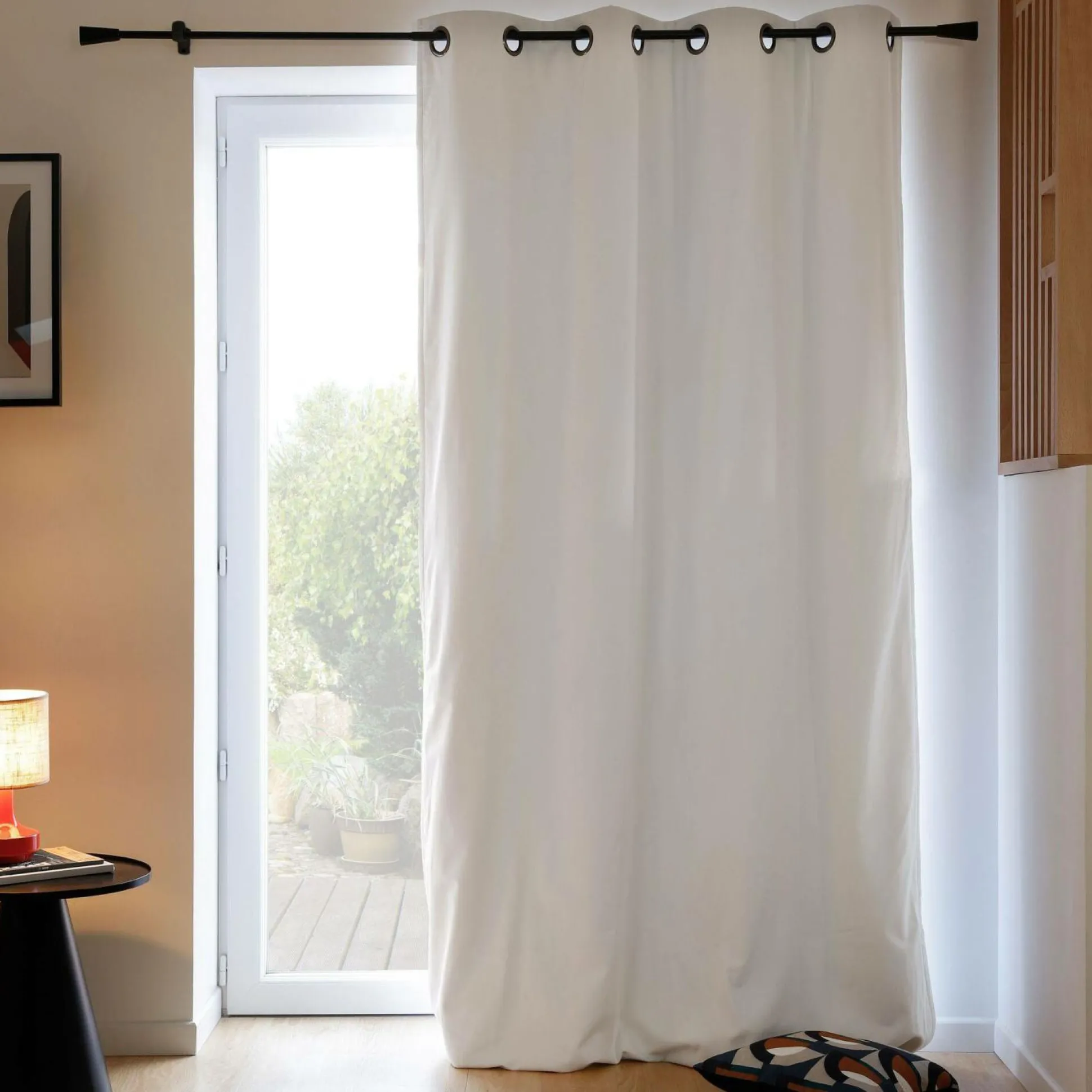 MOONDREAM Rideau velours 3 en 1 phonique thermique occultant Marilou - Blanc