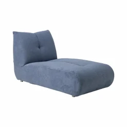 Méridienne pour canapé modulable tissu Benny - Bleu
