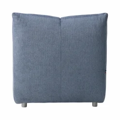 Méridienne pour canapé modulable tissu Benny - Bleu