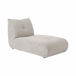 Méridienne pour canapé modulable tissu Benny - Naturel