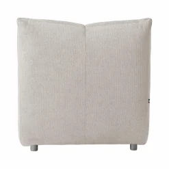 Méridienne pour canapé modulable tissu Benny - Naturel