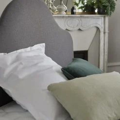 Oreiller moelleux en duvet et percale biologique Carla - Moelleux - 65 x 65 cm