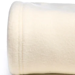 OURSON Couverture maille polaire Thermotec - Ecru - 100 x 150 cm