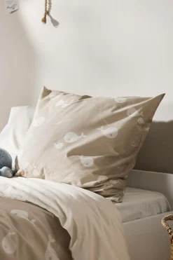 Parure de lit coton P'tite Baleine - Galuchat - 140 x 200 cm