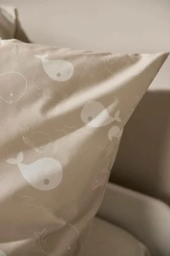 Parure de lit coton P'tite Baleine - Galuchat - 140 x 200 cm