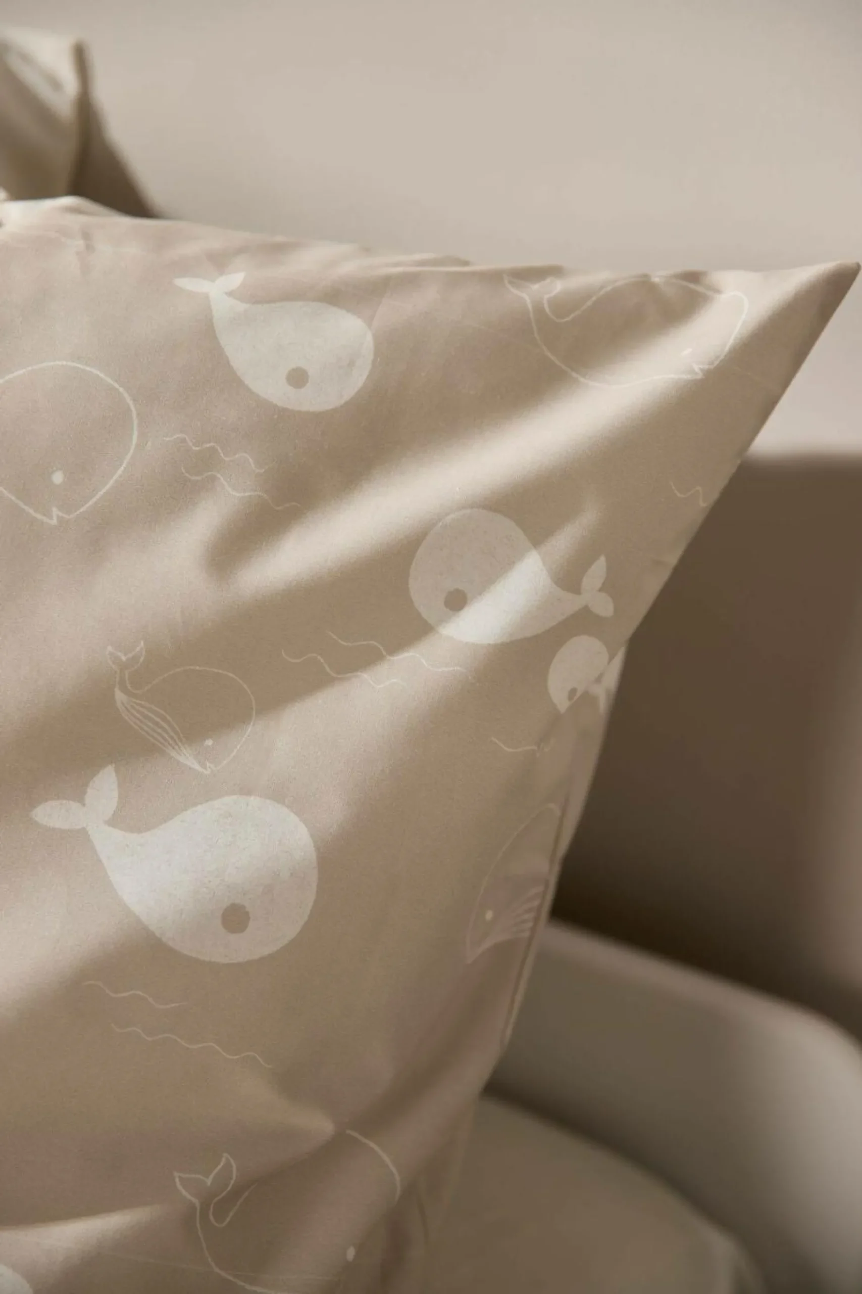 Parure de lit coton P'tite Baleine - Galuchat - 140 x 200 cm