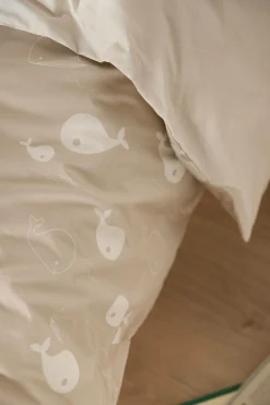 Parure de lit coton P'tite Baleine - Galuchat - 140 x 200 cm